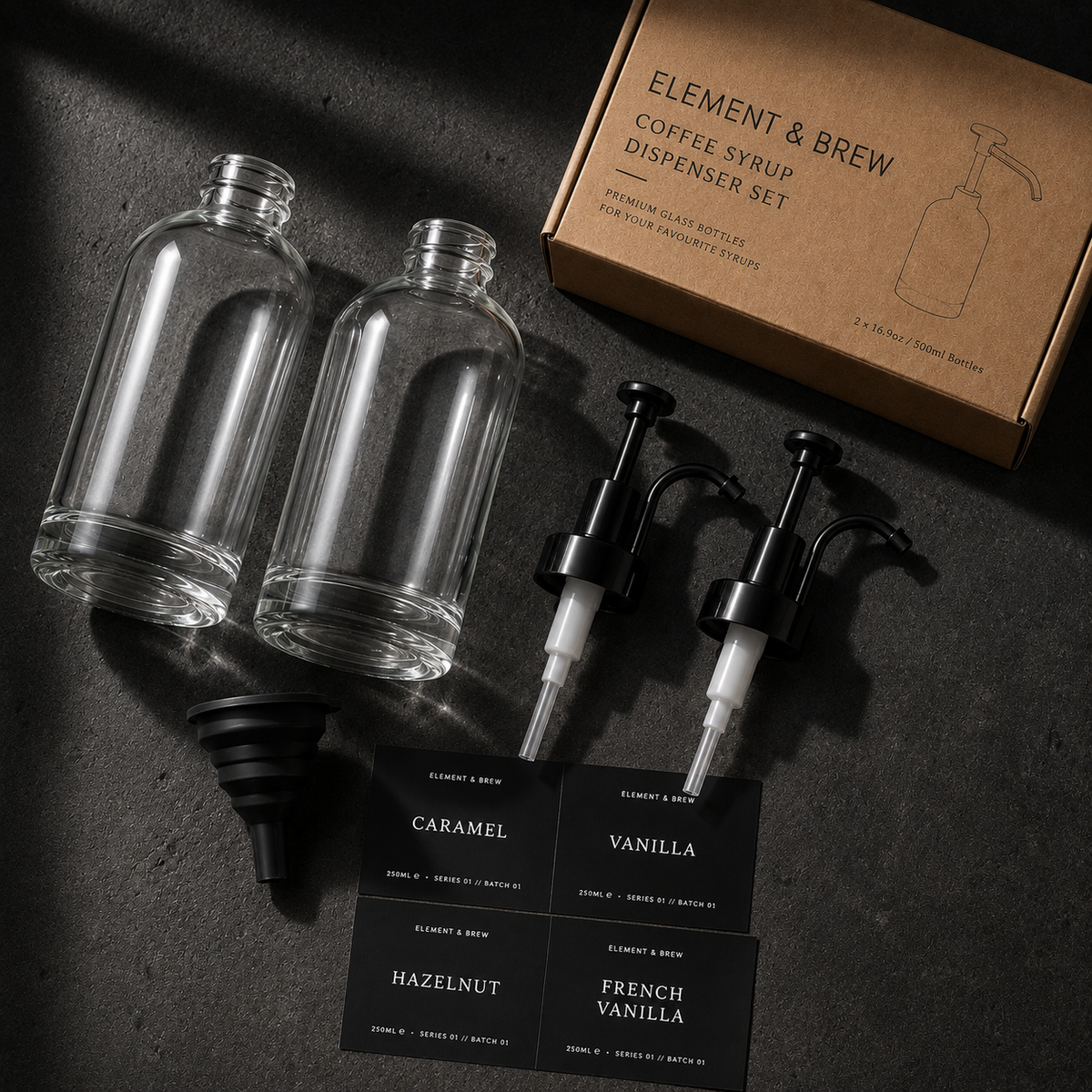 The Minimalist Syrup Dispenser Set